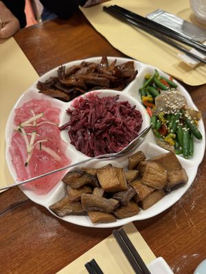 Appetizer plate  at Chi Lin Vegetarian in Kowloon