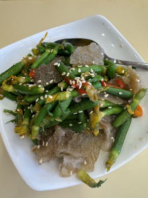 Baby cucumbers   at Chi Lin Vegetarian in Kowloon