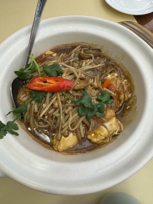   at Chi Lin Vegetarian in Kowloon