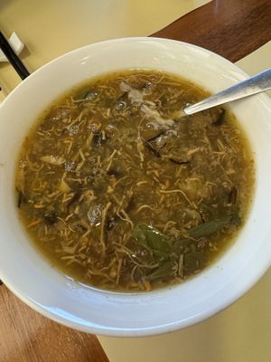 Thick soup  at Chi Lin Vegetarian in Kowloon