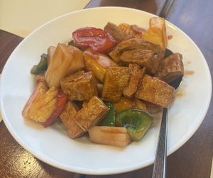 Sweet and Sour  at Chi Lin Vegetarian in Kowloon