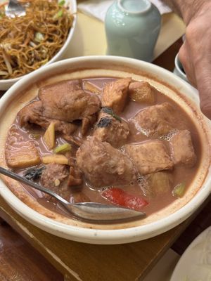 Braised taro  at Chi Lin Vegetarian in Kowloon