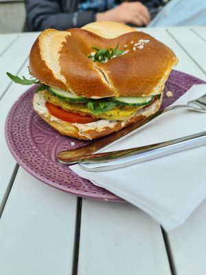 Breakfast Bagel at Café Frida in Ulm
