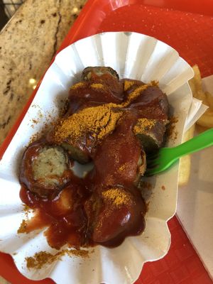 Vegan currywurst at Best Worscht in Town in Berlin