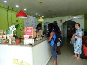 The cafe has a really nice relaxed and peaceful atmosphere. It is popular. We enjoyed our time there, talking with the proprietor (Empress Crystal) and other visitors. at Livity Foods - Maybe closed in Castries City