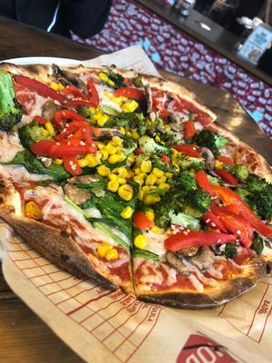 Vegan Veggie #1 with Daiya Cheese. at Mod Pizza in Glen Mills
