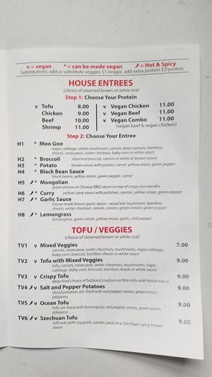 Menu 2 at Happy Panda in Plano