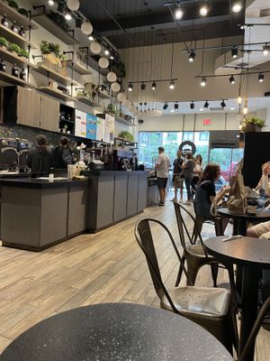 Cafe interior   at Gregory's Coffee - 8th Ave in New York City