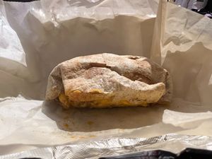Vegan burrito at Gregory's Coffee - 8th Ave in New York City