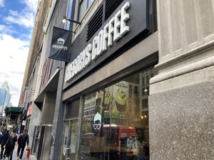 Front at Gregory's Coffee - 8th Ave in New York City