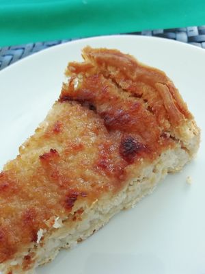 Tarte de coco at Villa Veggie in Braga