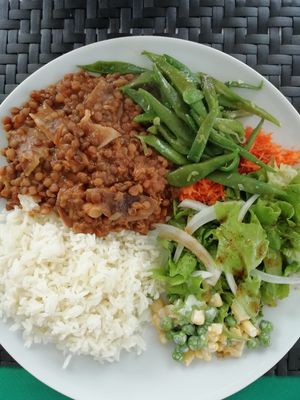 Cremoso de lentilhas com shitake at Villa Veggie in Braga