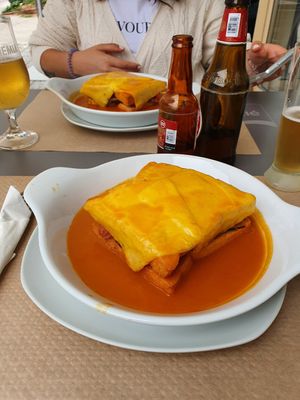 Vegan Francesinha! at Villa Veggie in Braga