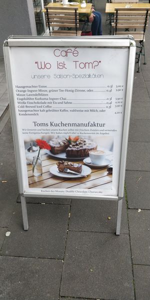 Sign at Wo ist Tom in Cologne