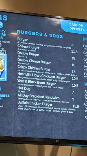 Menu at Big Wheel Burger - Cook St Village in Victoria