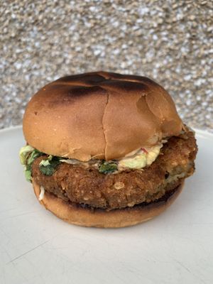 Nashville chickpea thing  at Big Wheel Burger - Gateway Village in Victoria