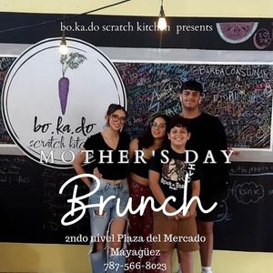 Éste año dedico el día de madres a mis cuatro pollos con un brunch que se inspira en las cosas que  les cocinaba cuando ellos eran pequeños. El amor siempre ha entrado por la c at Bo.ka.do in Mayaguez