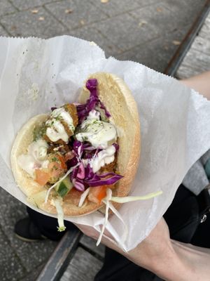 Pitta   at Fal Falafel in Falmouth