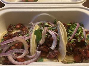 Hibiscus 🌺 tacos 🌮  at House of Mexica in Reno