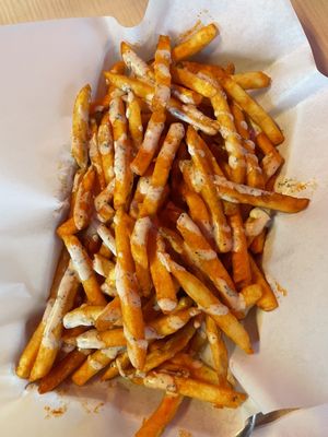 Buffalo fries—don’t miss! at House of Mexica in Reno