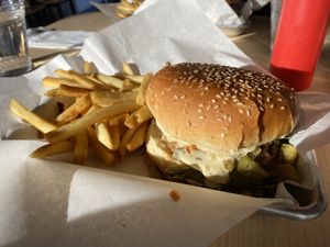Mexica burger   at House of Mexica in Reno