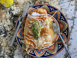 Chimichanga  at House of Mexica in Reno