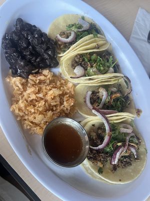 Walnut mushroom tacos   at House of Mexica in Reno
