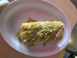 Cheese god chimichanga with pastor - very good!   at House of Mexica in Reno