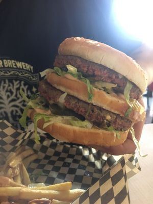 Return of the Mac, impossible burger, animal kingdom fries! at House of Mexica in Reno