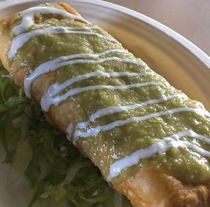Carne Asada Chimichanga  at House of Mexica in Reno