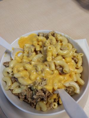 Hamburger helper style mac n cheese at House of Mexica in Reno