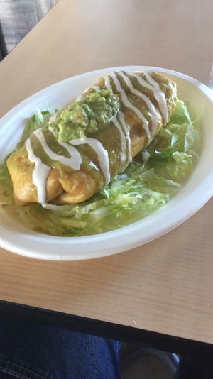 “Asada” chimichanga with guacamole!!! Yum yum at House of Mexica in Reno