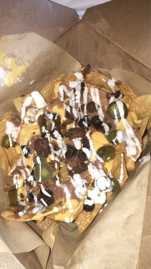 Carne asada nachos  at House of Mexica in Reno