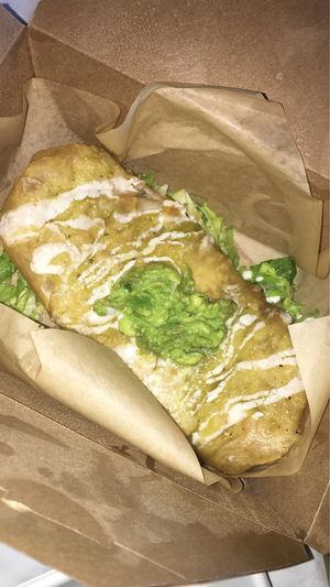 Chicken chimichanga  at House of Mexica in Reno