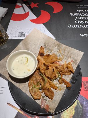 new vegan chicken with yuzu sauce   at Wagamama in Chelmsford