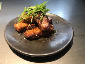 Vegan sweet & sticky ribs.  at Wagamama in Chichester