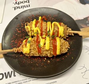 Vegan k-dogs  at Wagamama in Chichester