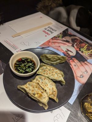 Gyoza at Wagamama in Chichester