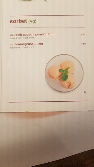 Vegan dessert options at Wagamama - Clink St in South East London