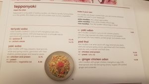 Main dishes at Wagamama - Clink St in South East London