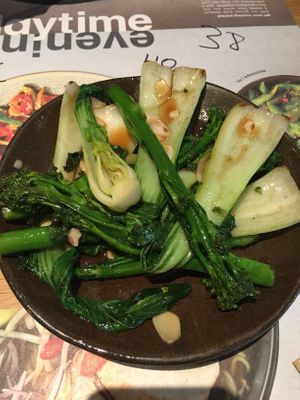 wok fried greens at Wagamama - Covent Garden in London