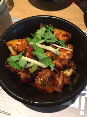 bang bang cauliflower  at Wagamama - Covent Garden in London