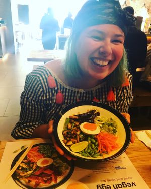 Vegan egg at Wagamama in Coventry