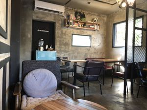 Upstairs seating area at Mirabeau Chocolate in Seoul