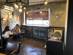 Upstairs seating area at Mirabeau Chocolate in Seoul