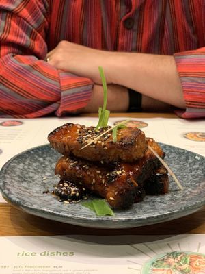 Sticky ribs at Wagamama in Dorchester