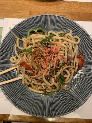 Mushrooms udon  at Wagamama in Dorchester