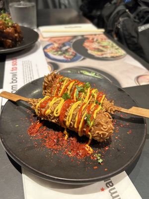 Vegan k-dogs  at Wagamama in Dorchester