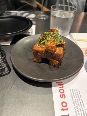 Vegan ribs  at Wagamama in Dorchester