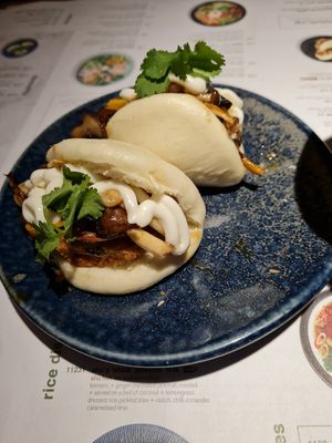 Mushroom buns at Wagamama in Alfreton